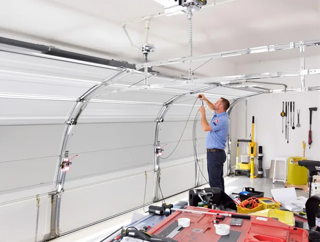Garage door cable repair service by Tamarac Garage Door Repair in Tamarac
