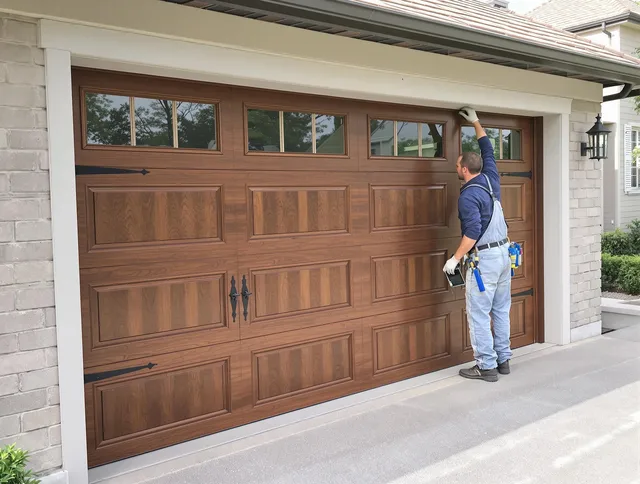 Custom garage door showcase by Tamarac Garage Door Repair in Tamarac